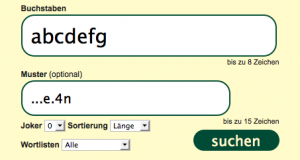 Scrabble-Hilfe Beispiel