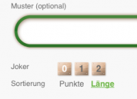 Optionen jetzt per Button auswählbar