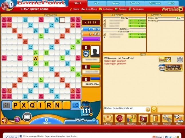 Online-Wortspiel Wortsalat im Test