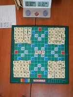 Scrabblebrett für neues Spiel
