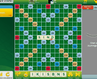 Screenshot von Scrabble Online auf Facebook