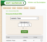 Kreuzworträtsel Hilfe