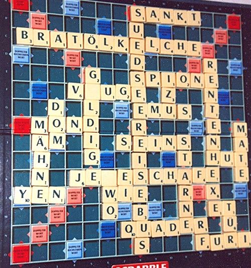 Ein Scrabble-Spiel von Margret Silvester