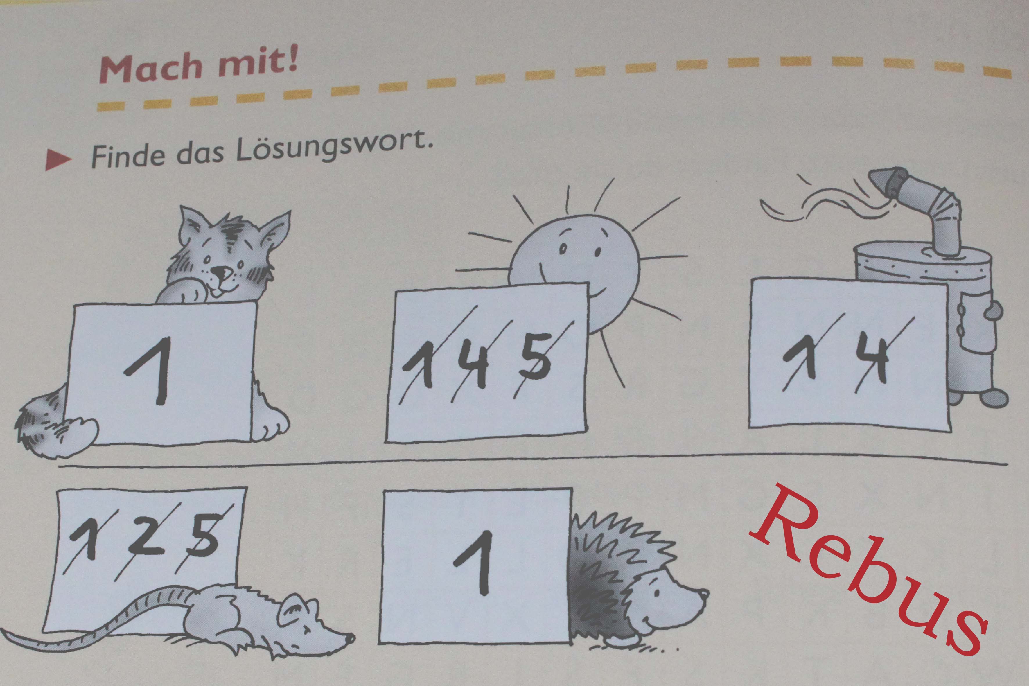 Rebus Rätsel für Kinder