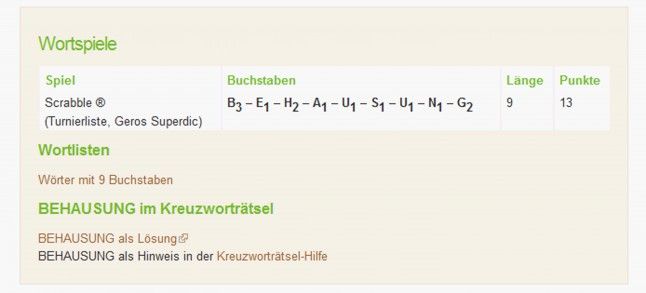 wortspiele wörterbuch behausung