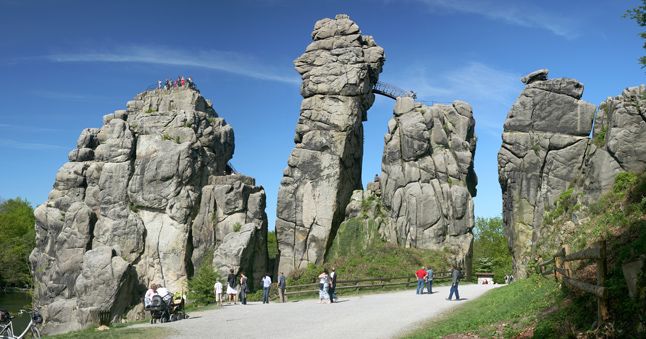 Die Externsteine im Teutoburger Wald