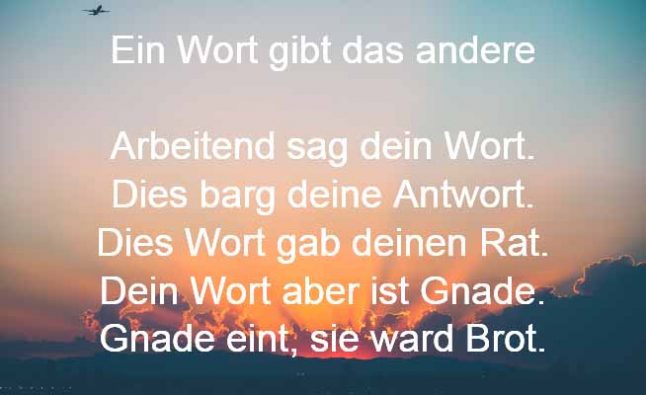 Anagramm Gedicht Gnade