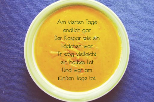Suppenkaspar bedrohte, schoene Woerter