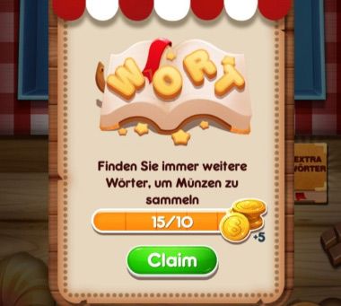 Geöffnetes Extrawörterbuch