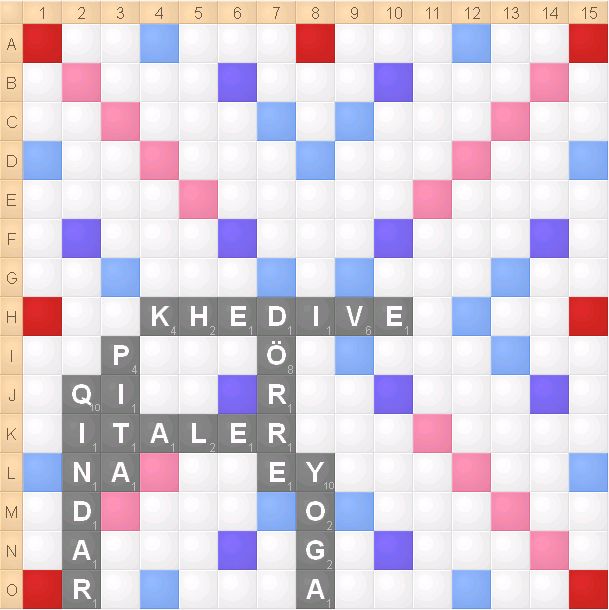 Wortbeispiel Scrabble
