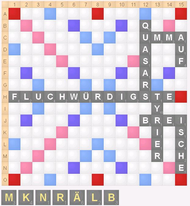 Scrabble Spiel Brett