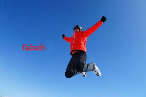 Wintersport Schieffliegen falsch
