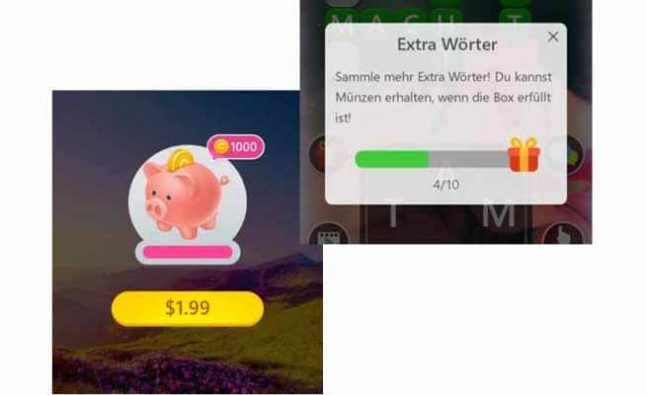 Extrawoerter und Sparschwein