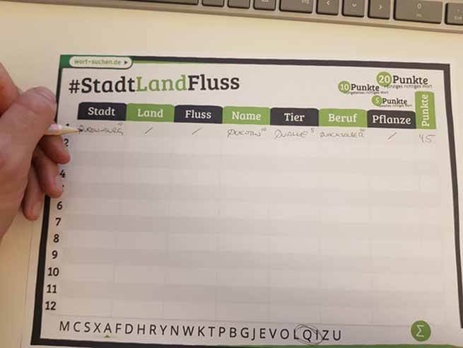 Stadt, Land, Fluss Vorlage drucken und Top-Lösungen finden