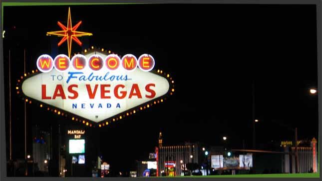 Schild mit der Aufschrift Welcome to Las Vegas