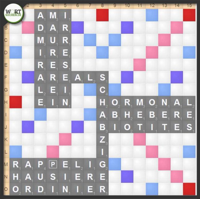 Paralleltripel Scrabble