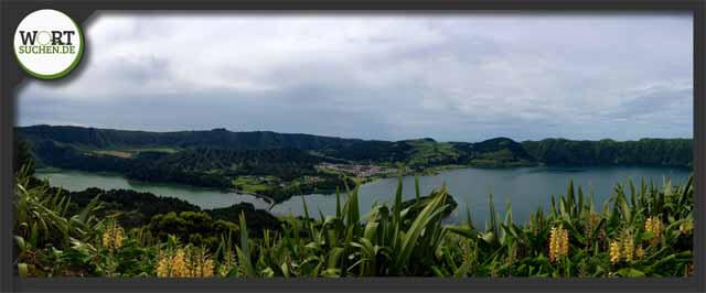 lago verde und azul kratersee