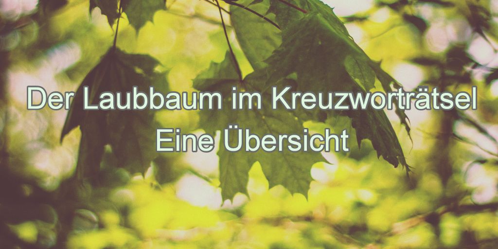 Es war die Lärche! Der Laubbaum im Kreuzworträtsel