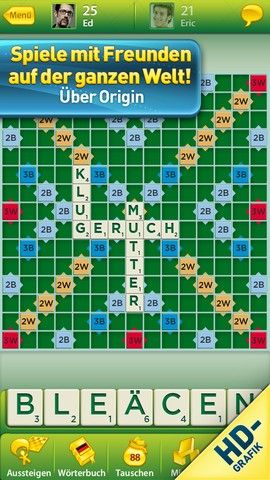 Scrabble-App versus Words-with-Friends-App