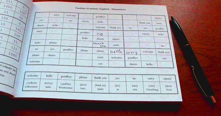 Tandoku: Das Sudoku mit Buchstaben erweitert den Horizont