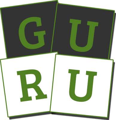 Wort Guru-Lösung Logo